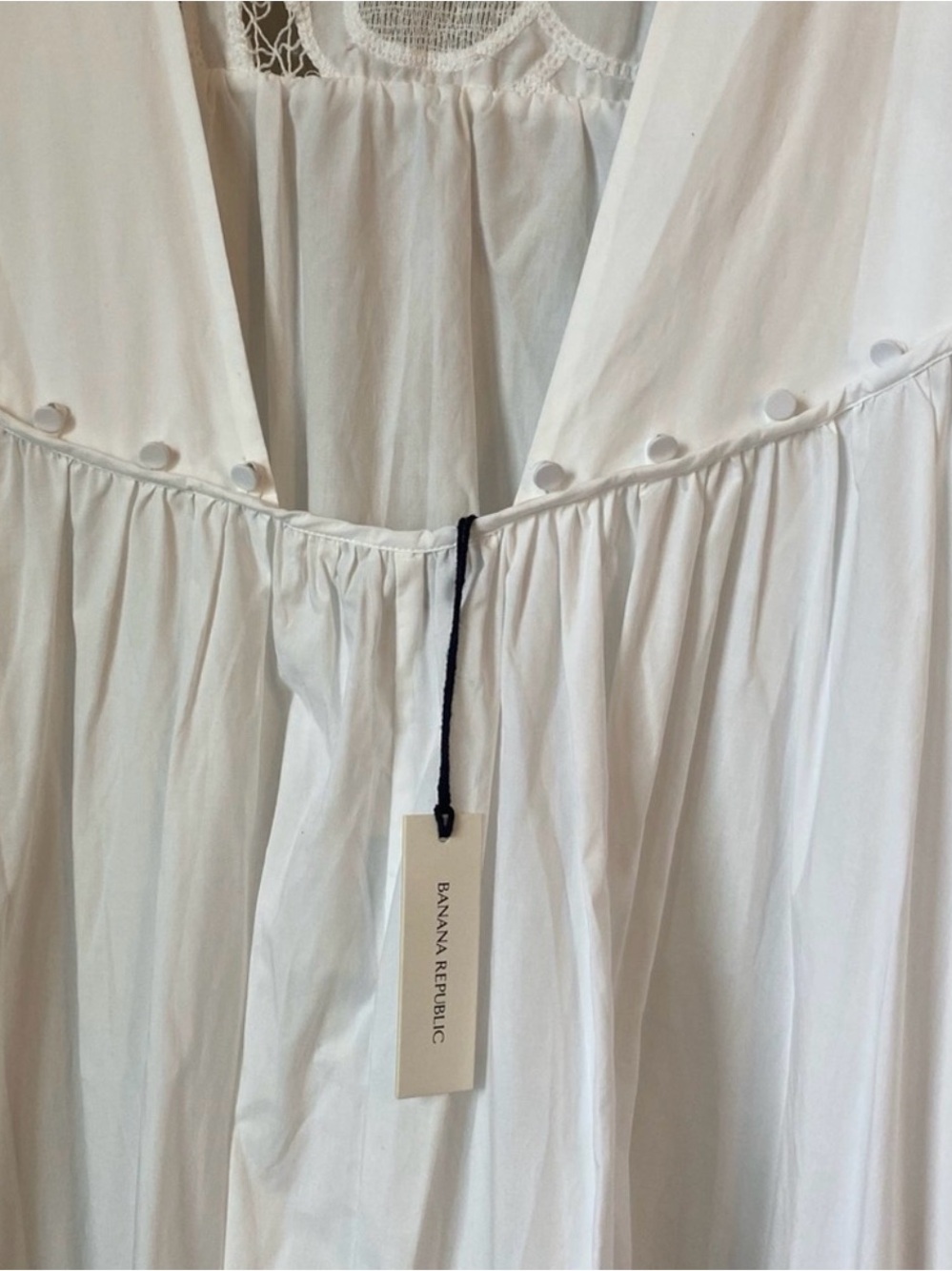 Banana Republic Embroidered Cotton Poplin Maxi Dress - Picture 4 of 4